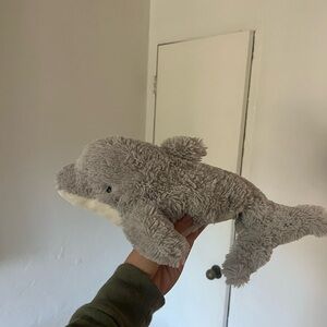 Jellycat Gray Dolphin Stuffed Animal